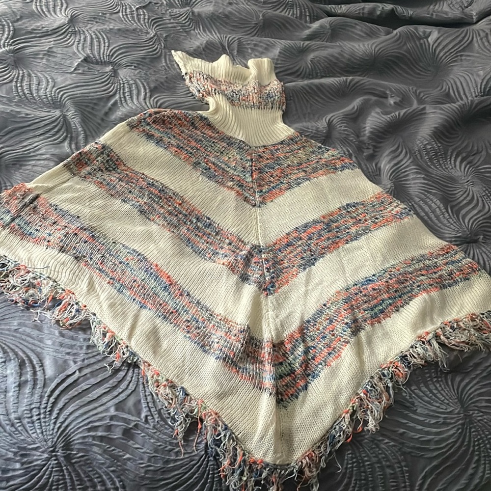 Sweater poncho
